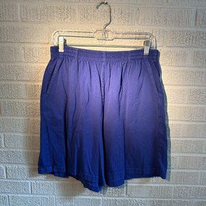 1980S WOMENS VINTAGE I CAN TOO SPORT COTTON COMFY BLUE SHORTS